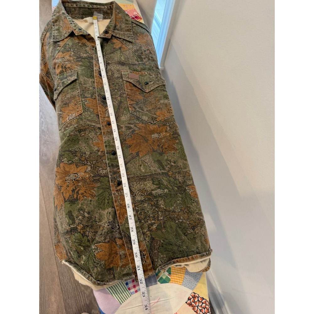 Rasco Cajun Mens Camouflage Western Work Shirt Camo Snap Front XXL - Picture 7 of 7